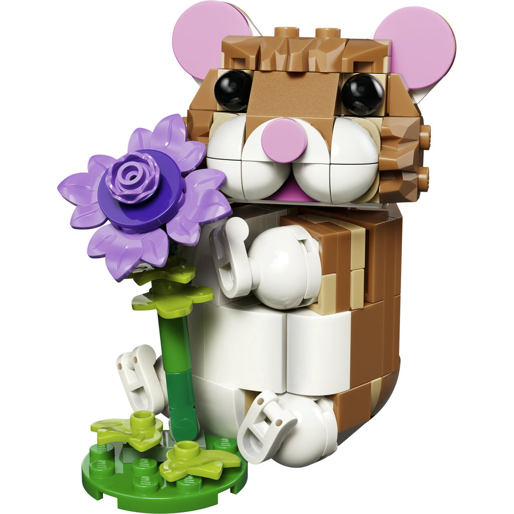 LEGO Creator 31376 L’adorable hamster et la fleur
