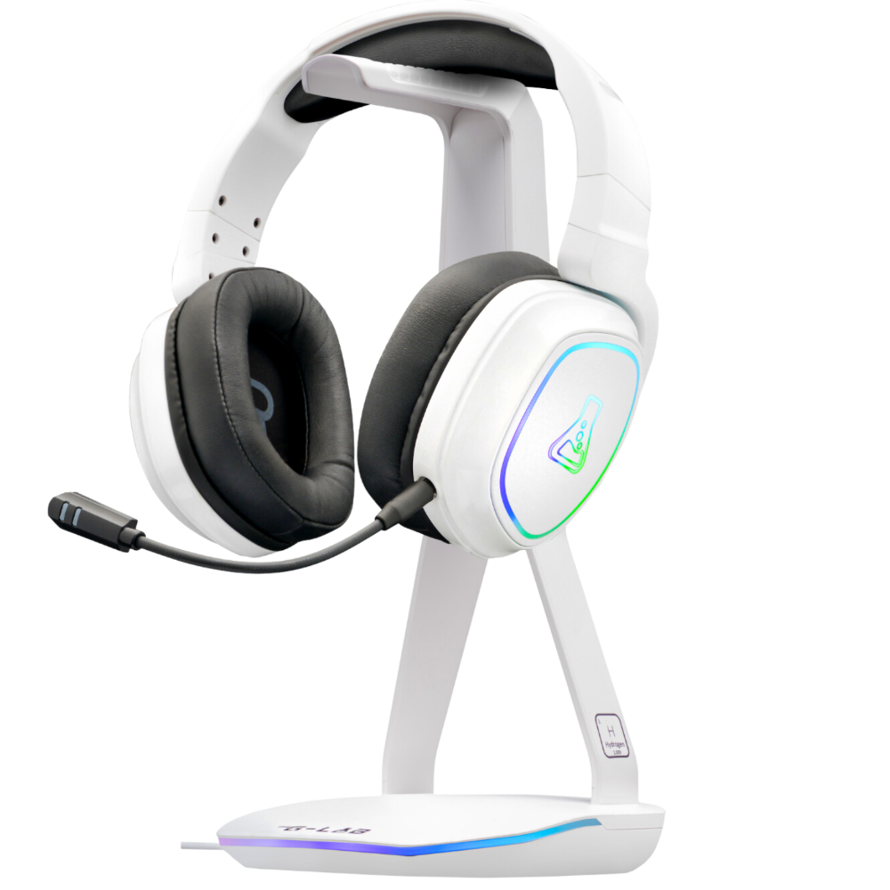 THE G-LAB K-STAND HYDROGEN Support de Casque Gaming - Blanc