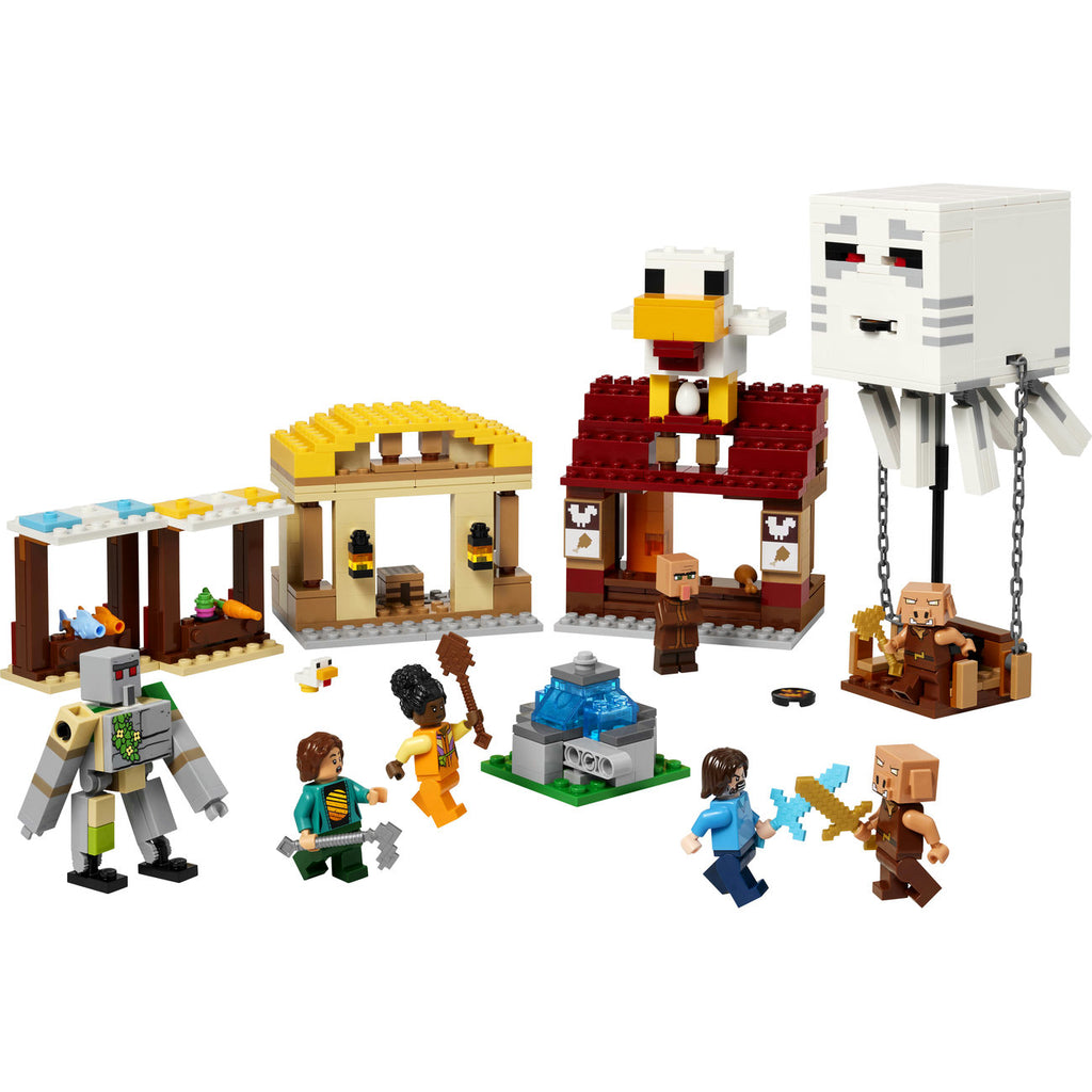 LEGO Minecraft 21273 L'attaque du village par le ballon Ghast
