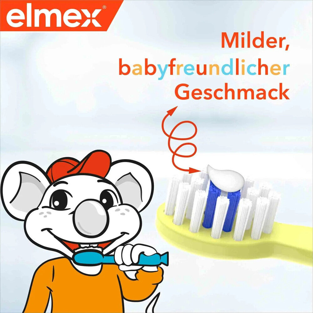 Elmex Kids Toothpaste 06 Years – Gentle Swiss Fluoride Toothpaste 75 ml - Pack of 2 (2 x 75ml = 2 tubes)