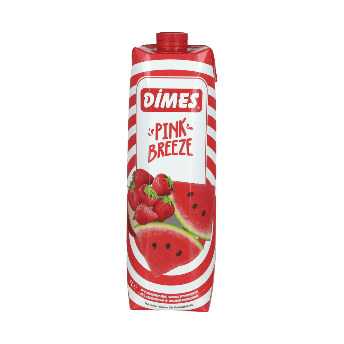DİMES Jus de fruits saveur pastèque et fraise - 1 L