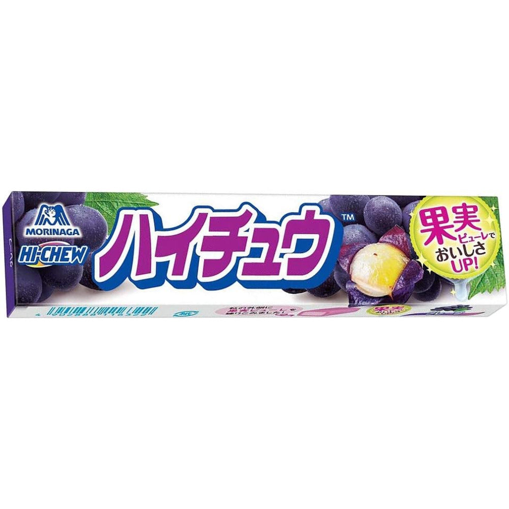 MORINAGA Hi Chew Bonbons gélifiés au raisin - 12 pièces / 55,2 g