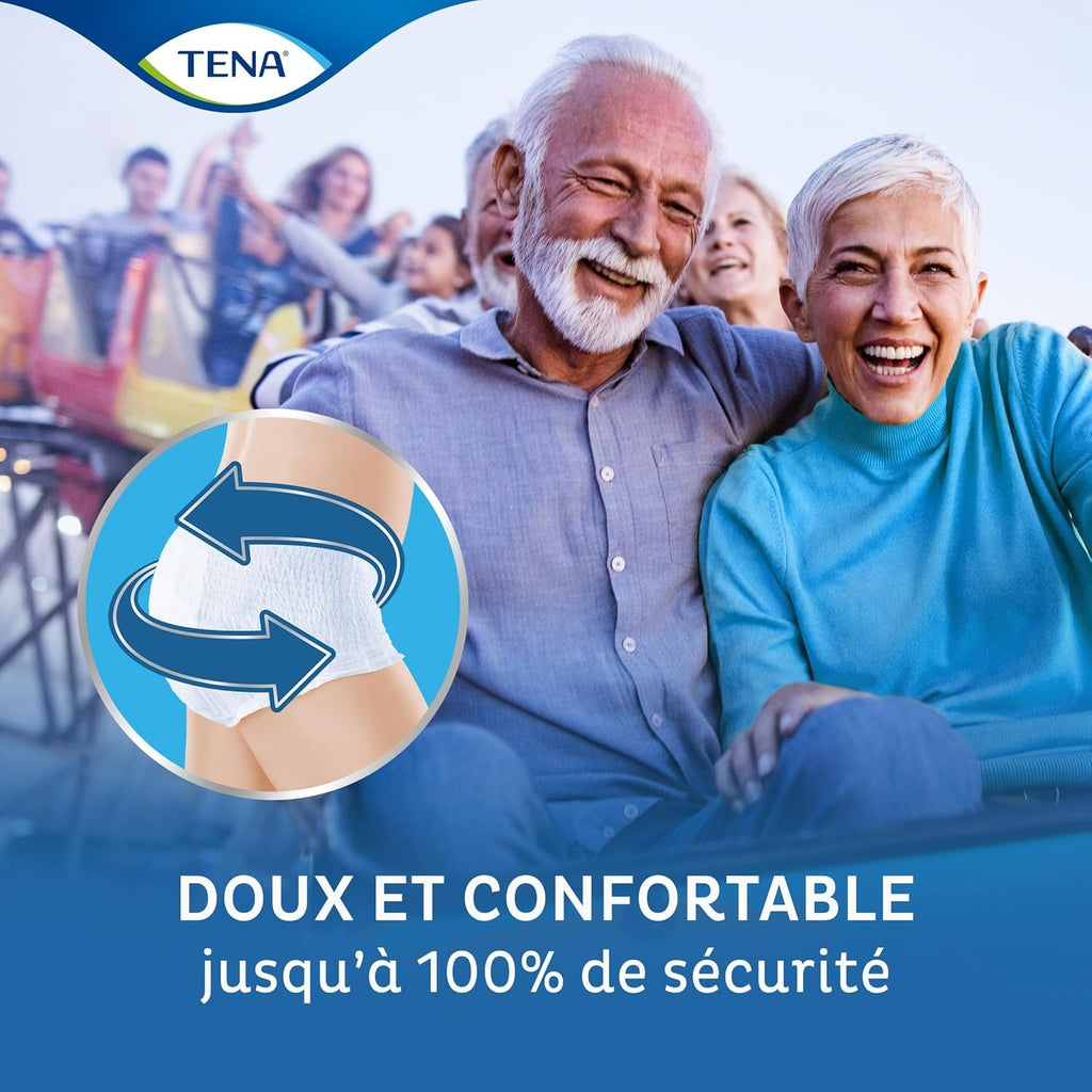 Tena Culottes Taille M, Unisexe, Sous-vêtements Absorbants Jetables pour Incontinence, Lot de 9