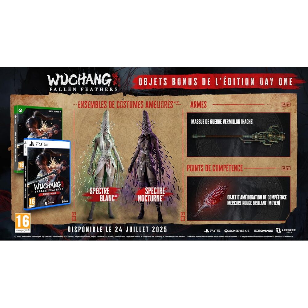 Wuchang: fallen feathers day one edition - PS5 - version française