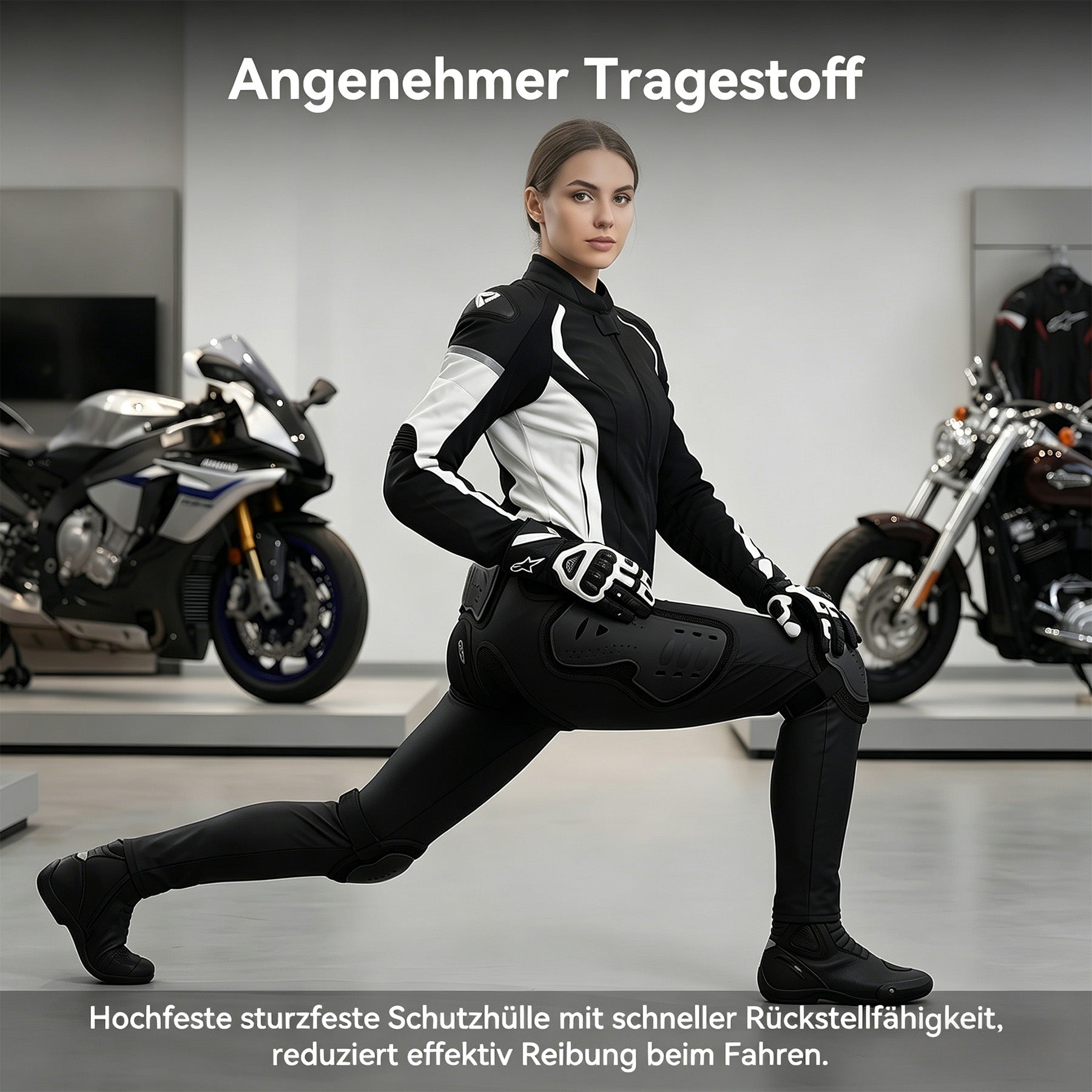 Pantalon de protection moto unisexe avec coques de protection, Protections résistantes aux chocs pour hanches, cuisses et genoux, Équipement de sécurité antichute pour VTT