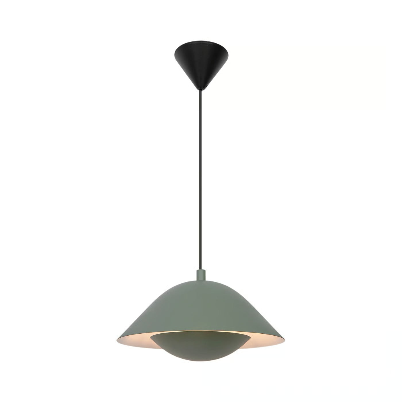 Suspension FREYA 35 métal vert poudré IP20 E27 - Nordlux, Intérieur