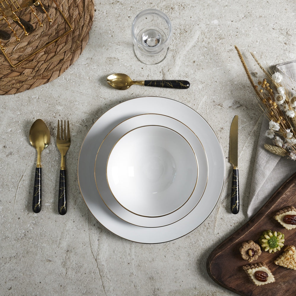 Service vaisselle porcelaine 12pc erina m2