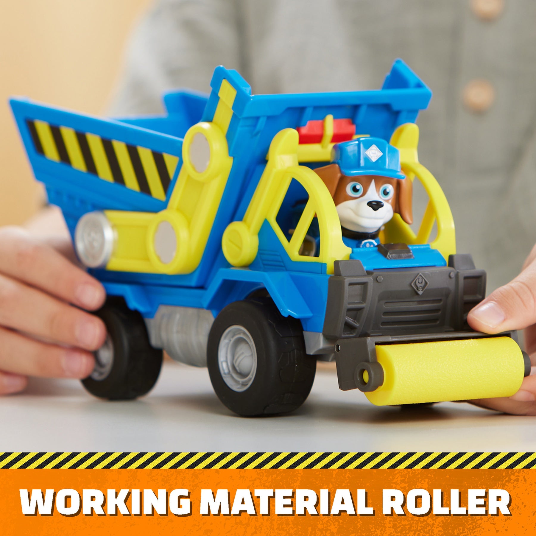PAW Patrol Rubble & Crew Benji Véhicule de Construction avec Figurine Amovible Coffret de Jeu (6066528)