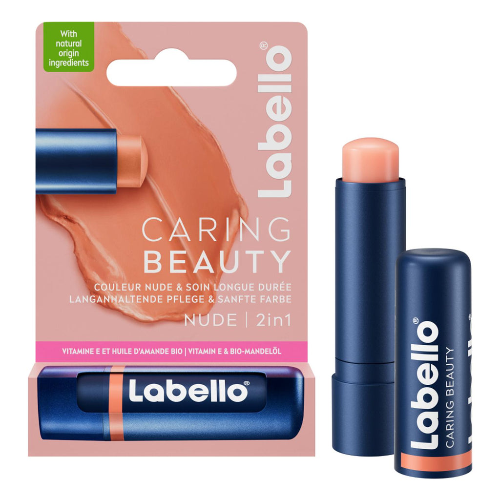 Labello Lèvres Stick Baume à Lèvres Caring Beauty Nude FPS30