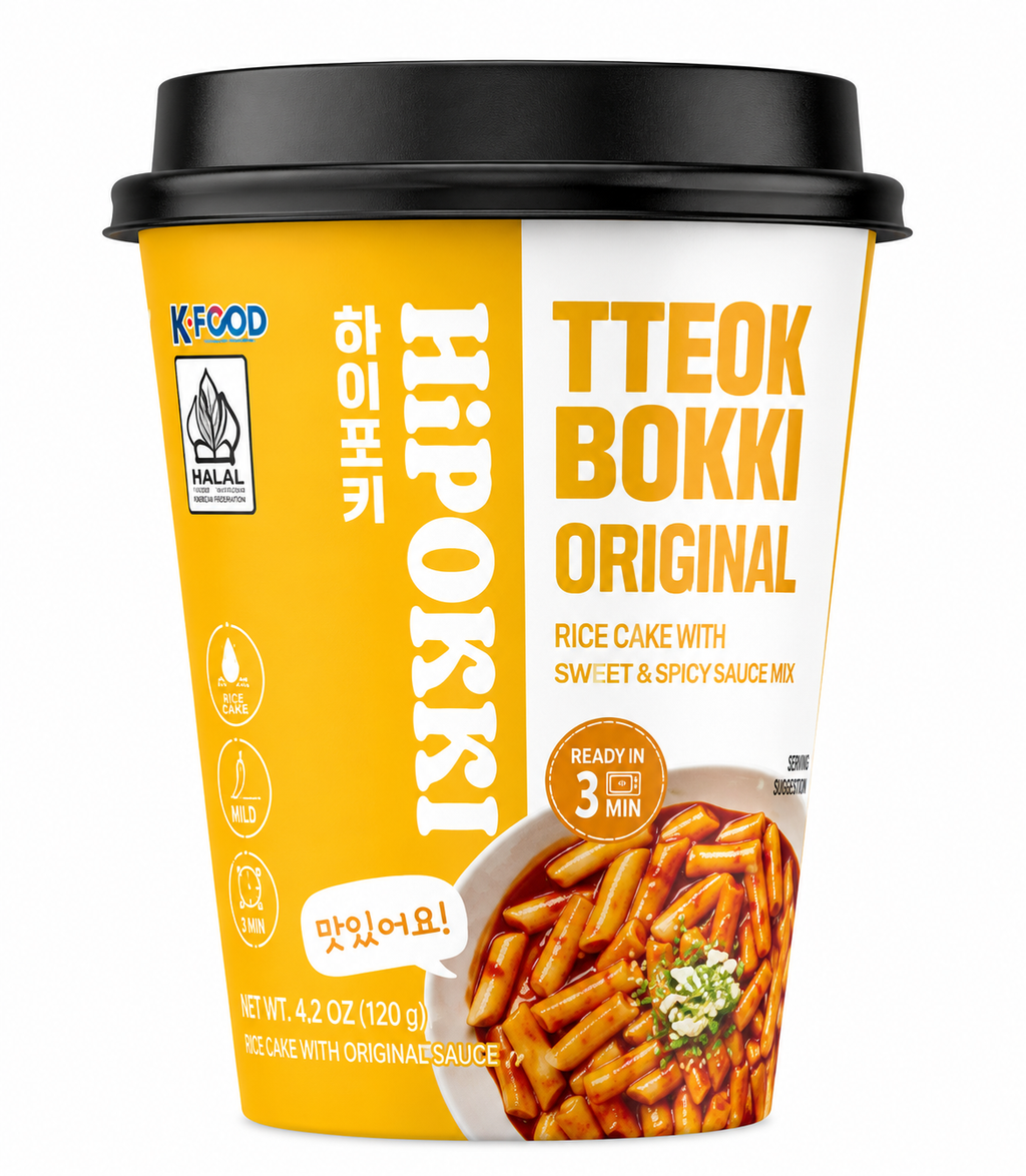 HYHS Hipokki Tteokbokki en bol saveur originale (Halal) 120 g