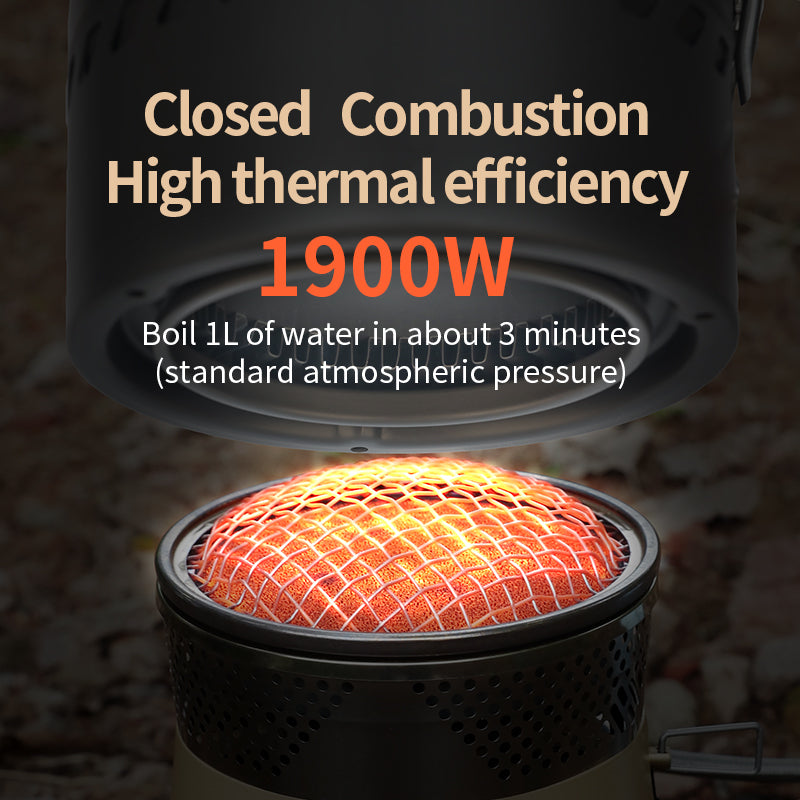 BRS TS19 Réchaud de camping portable à haute puissance 1900 W