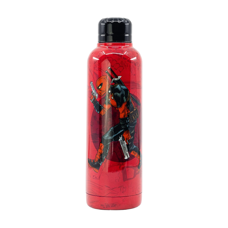 Stor Marvel Gourde isotherme en acier inoxydable motif Deadpool rouge - 515 ml