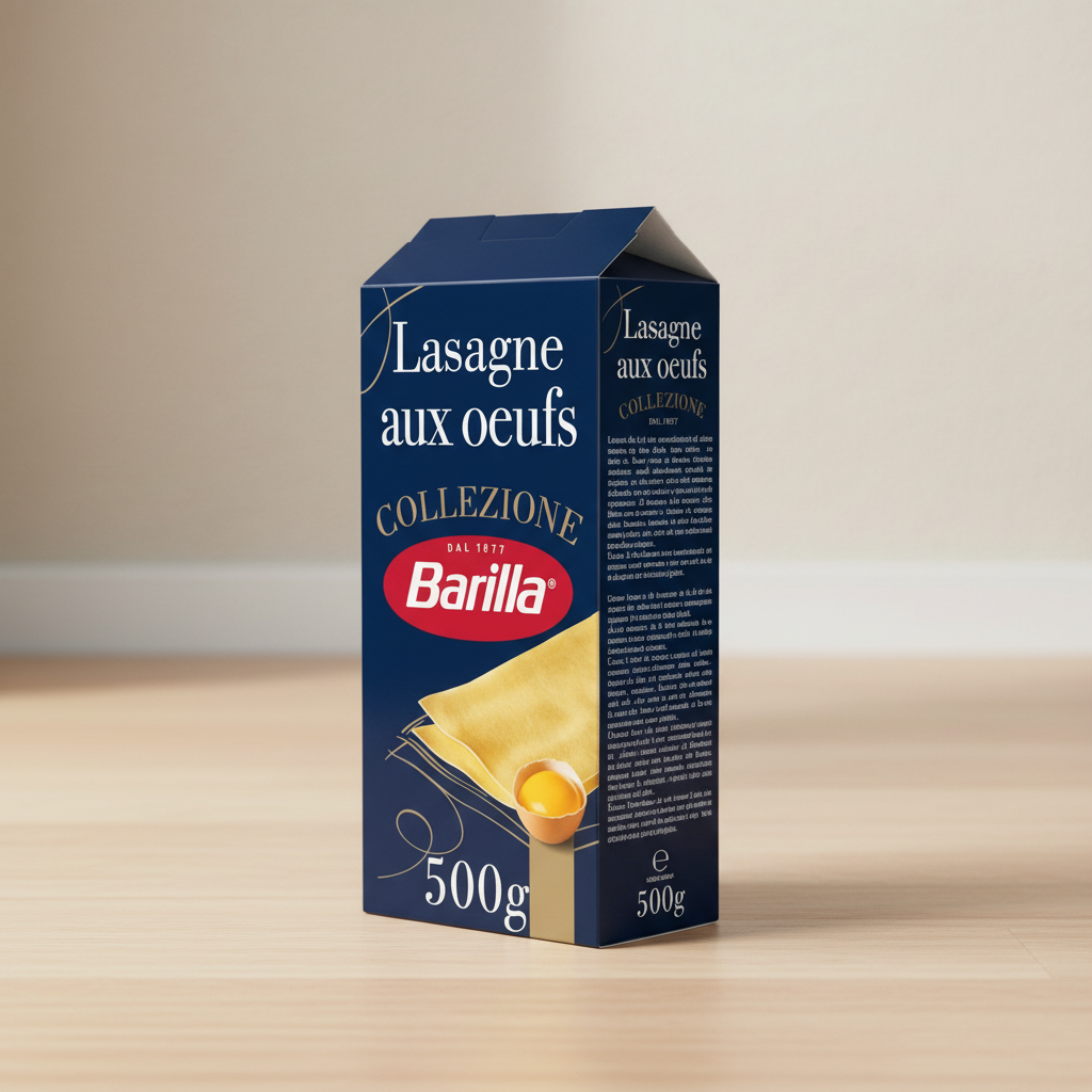 Barilla Pâtes lasagnes aux œufs 500 g