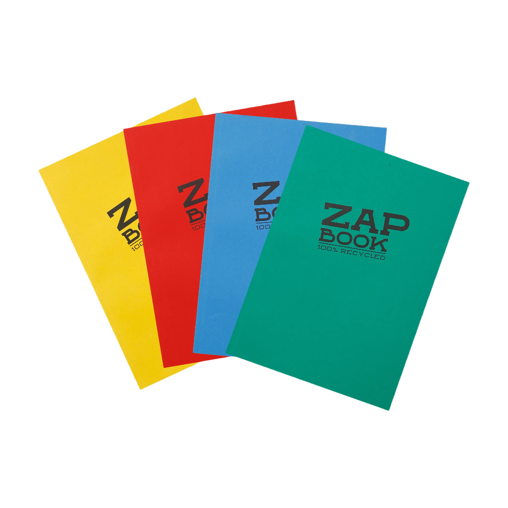 CLAIREFONTAINE Carnet de papier adhésif A6, 160 feuilles, 80 g/m², assorti (1 motif)