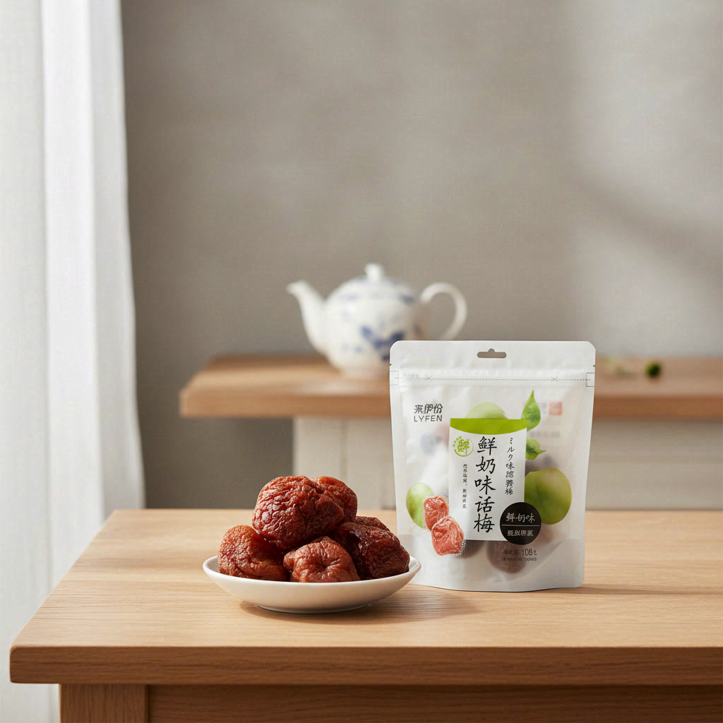 Lai Yi Fen Prunes séchées saveur lait - 108 g