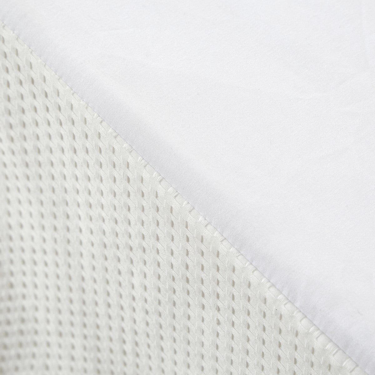MEEALLHOME Jupe de lit en tissu gaufré blanc - 140 x 200 + 50 cm