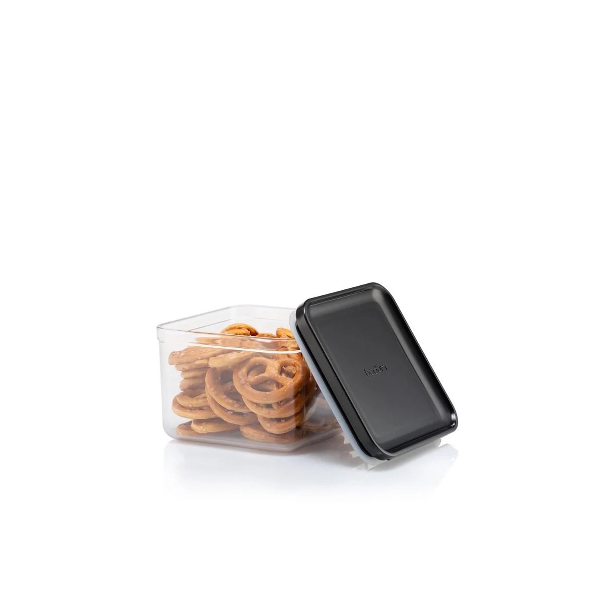 Bodum Canteen Lot de 12 bocaux de conservation avec couvercle noir