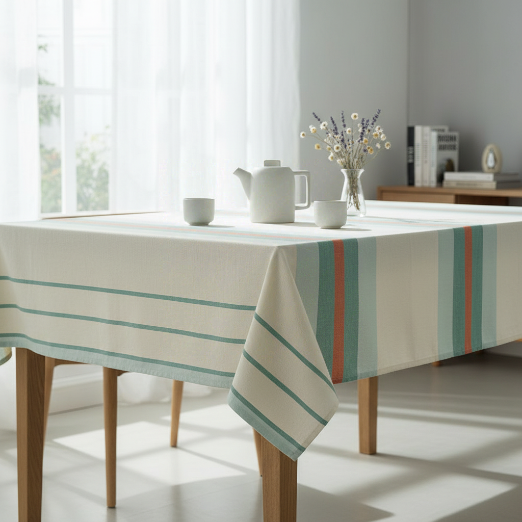 WINKLER Nappe recyclée Yuna vert d’eau - 170 x 170 cm