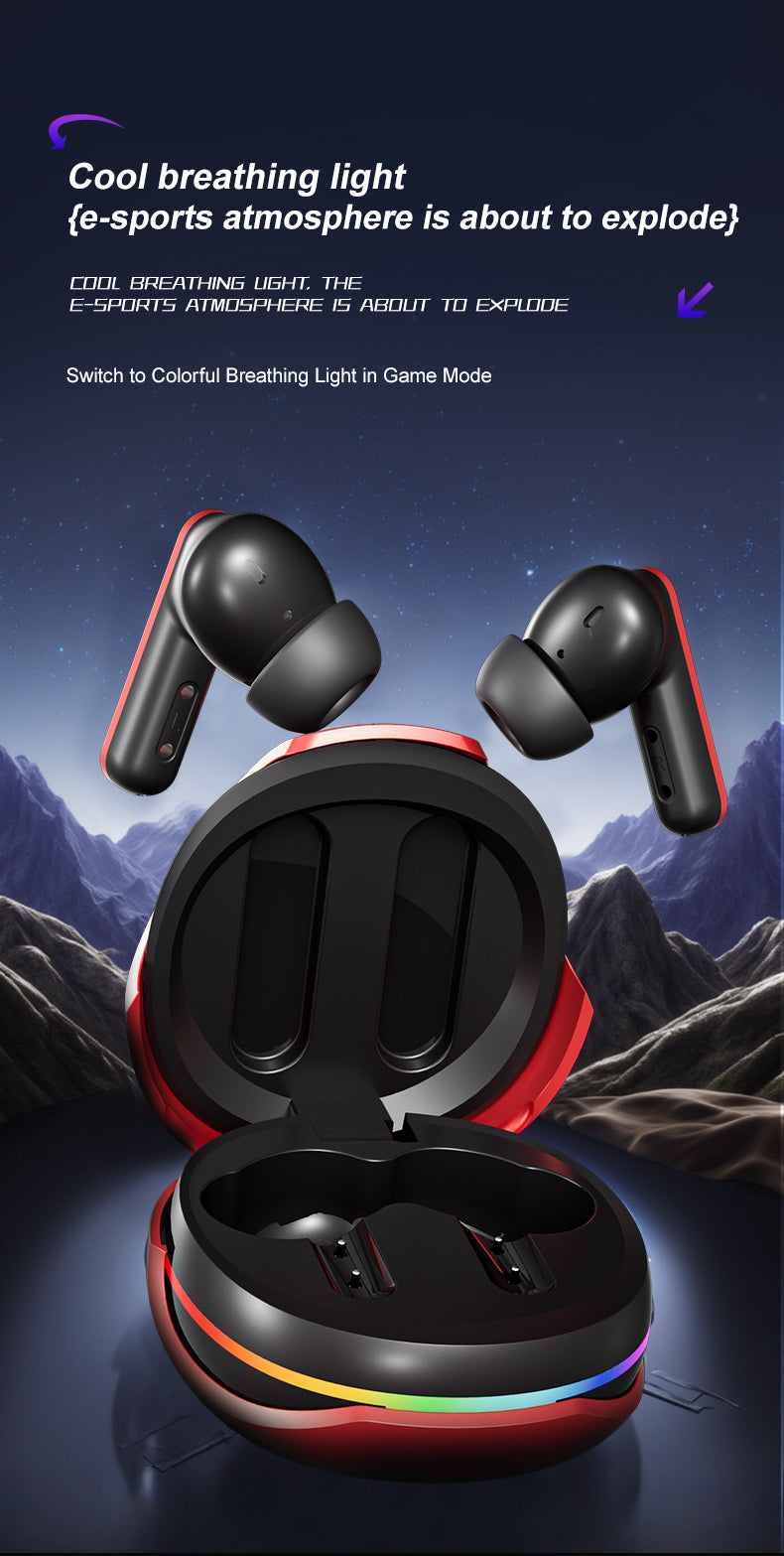 Casque de Traduction Instantanée VoxorAI XH12 Rouge avec IA - Casque Bluetooth Gaming 150 Langues pour les Études, les Voyages et le Travail