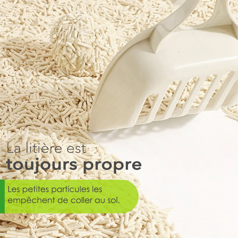 DR. GRAF Litière pour chat en tofu, 100 % naturelle, 2 x 2,5 kg