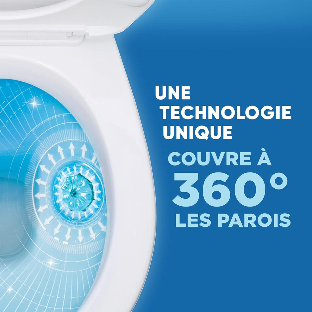 CANARD Fresh Disc Gel WC nettoyant et parfumant applicateur + 1 recharge anticalcaire Marine