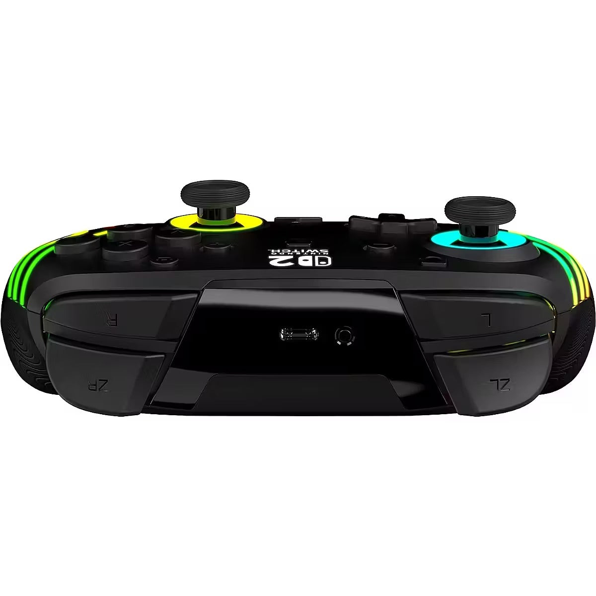 Turtle Beach Afterglow Wave Manette Sans Fil RGB - Joysticks TMR, Batterie 20h, Bouton C pour GameChat, 2 Boutons Programmables - Nintendo Switch 2 & Switch - Noir