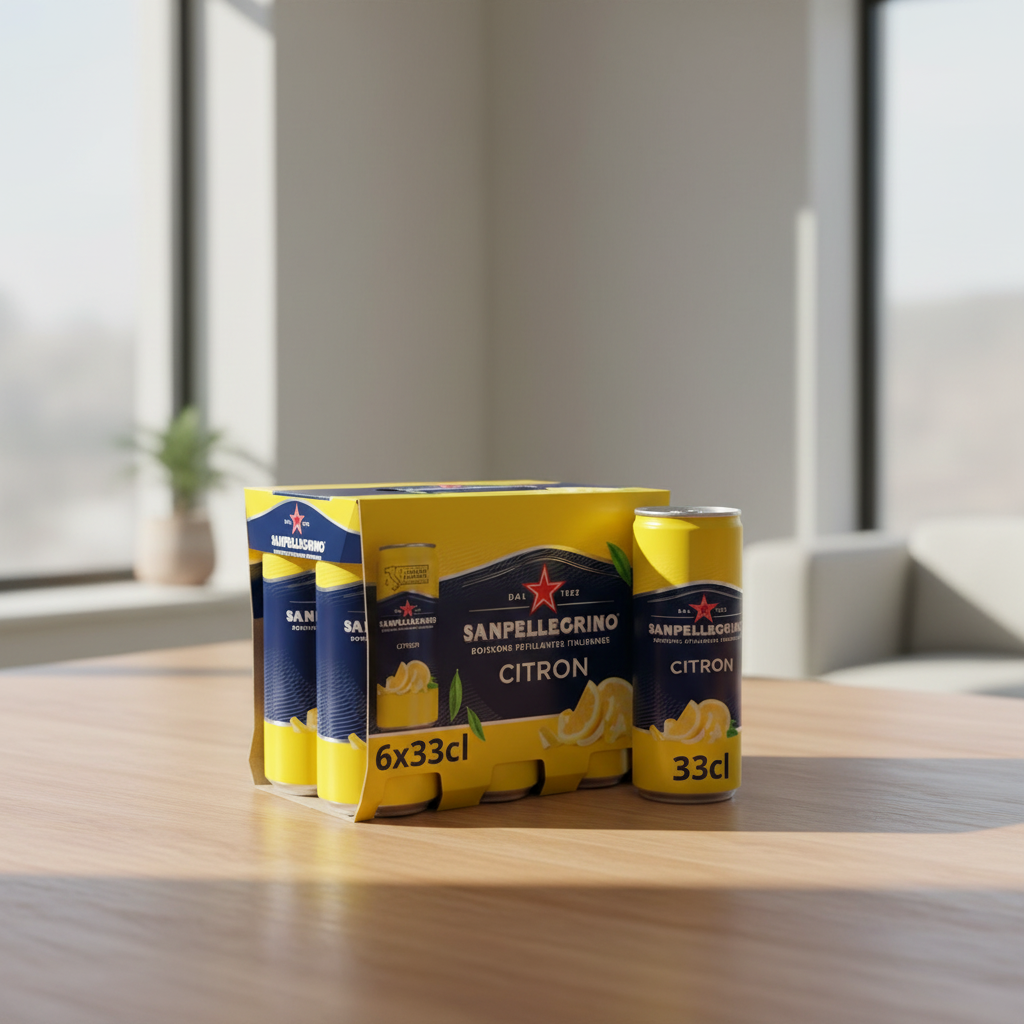 SAN PELLEGRINO Boisson pétillante au citron - 6 x 33 cl