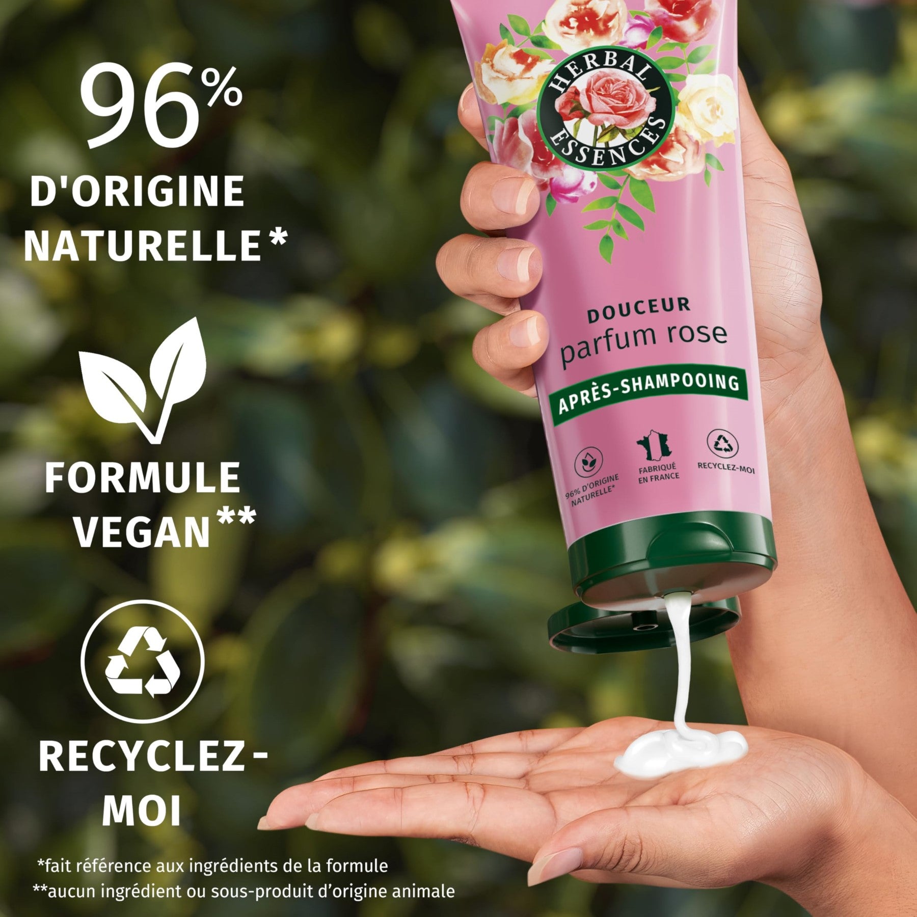 Herbal Essences Routine Douceur Parfum Rose avec Shampooing 250 ml, Après-Shampooing 200 ml, Masque 500 ml Et Spray Tout-en-Un Léger 145 ml