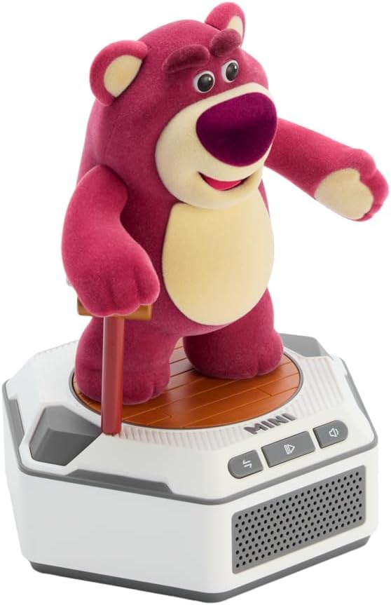 Robosen Mini robot – Jouet narratif interactif IA Lotso | Jouet intelligent interactif avec voix, mouvements et parfum fraise | Figurine de collection officielle Disney Pixar