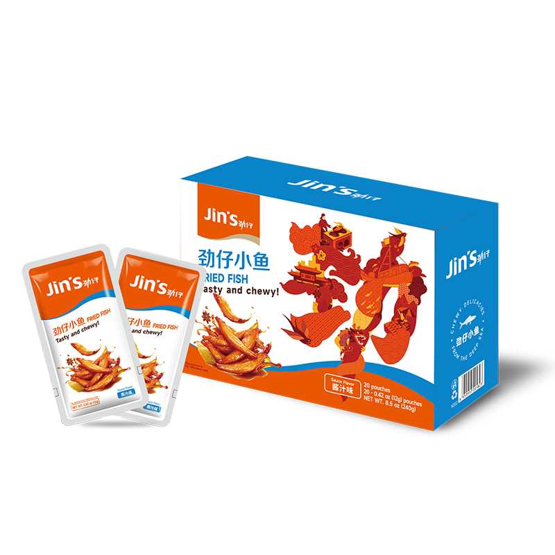 Jin Zai Petits poissons en sauce savoureuse 240 g (12 g × 20)