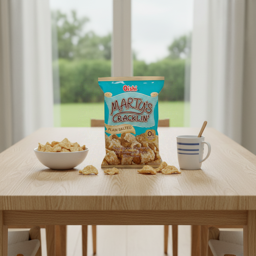 Oishi Marty's Cracklin' Chicharon végan nature salé 90 g