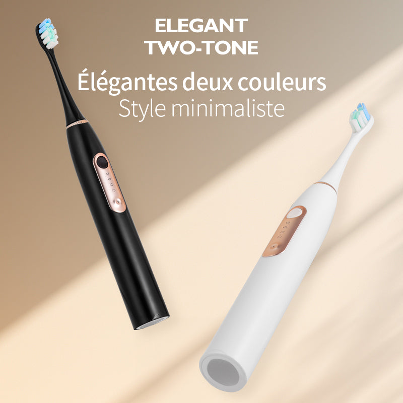 Rushi R-C31 Brosse à dents électrique avec charge USB-C et batterie 1500 mAh - noir