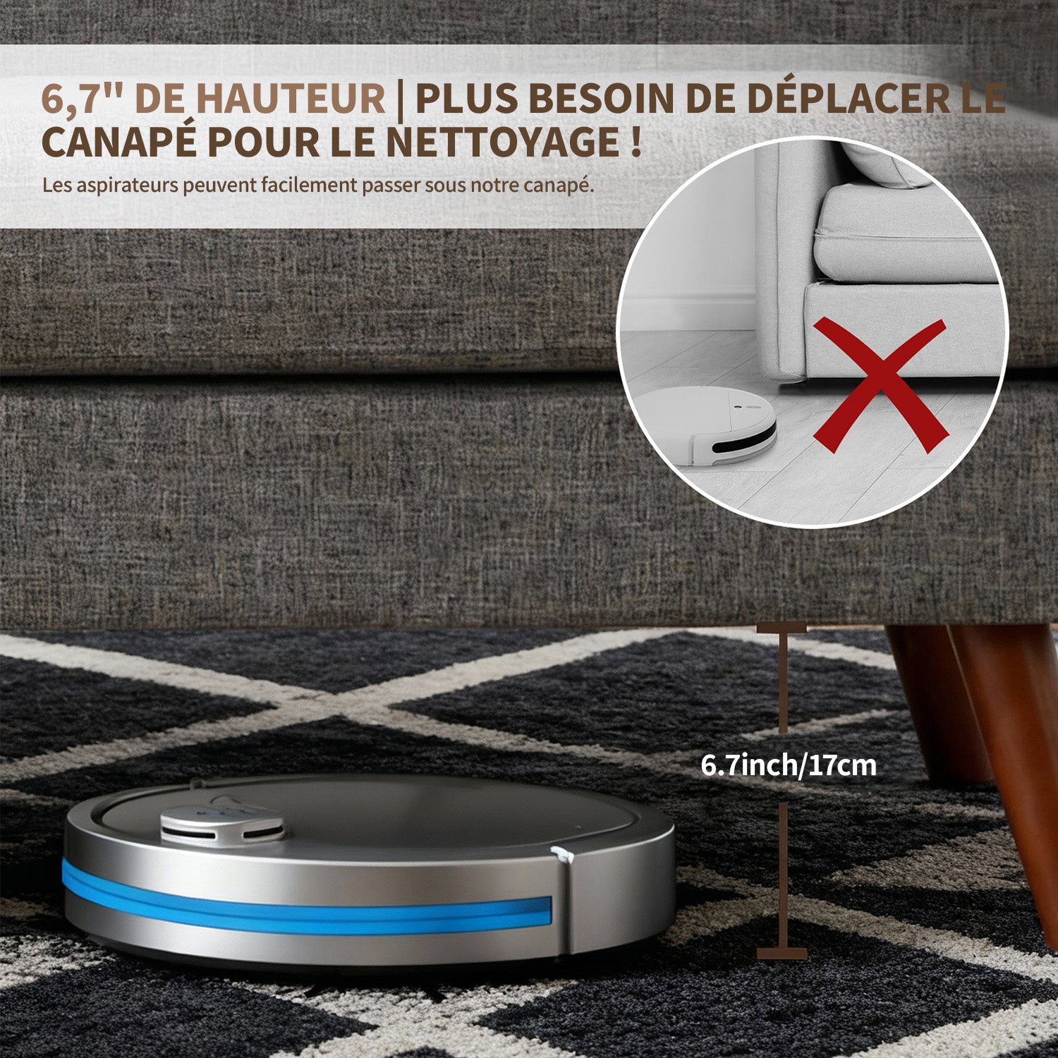 HONEYOU Canapé 165 cm, Canapés de coin pour décoration moderne du milieu du siècle pour salon, petit canapé rembourré capitonné à boutons pour chambre, meuble de coin solide et facile à installer, gris