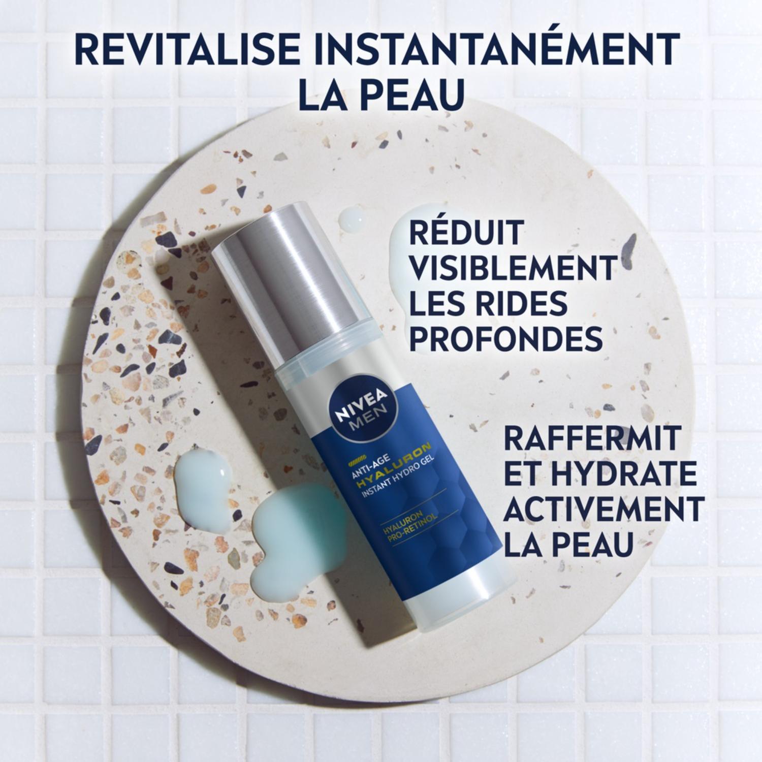 NIVEA MEN Anti‑Age Hyaluron Visage Hydro‑Gel Revitalisant 50ml