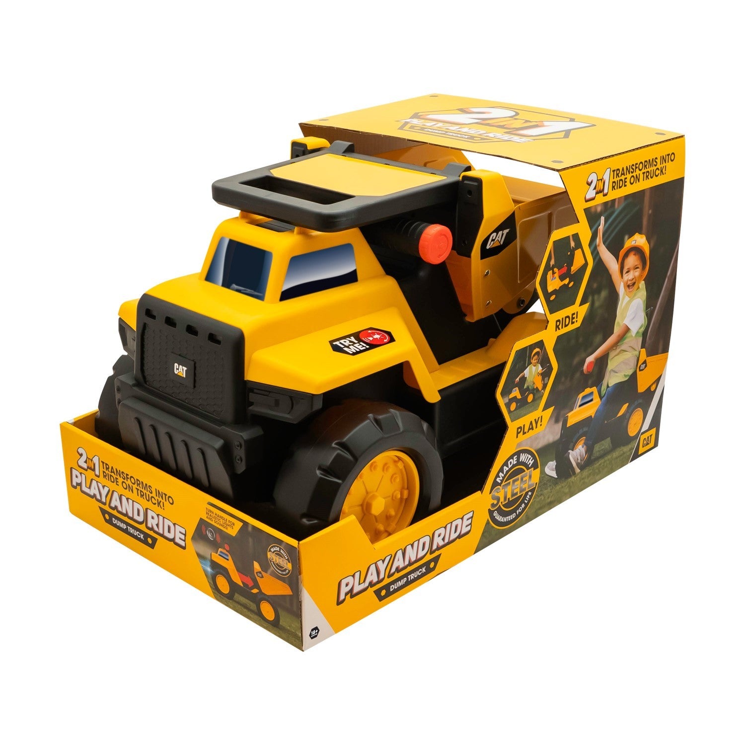 Cat Camion-benne porteur transformable 2 en 1