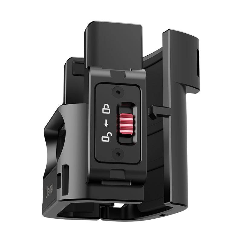 Ulanzi PK-06 Adaptateur d'extension pour DJI Osmo Pocket 3, Cage de protection en aluminium, Support métallique avec trous de vis 1/4 po, Interface pour caméra d'action, Accessoires rapides pour DJI Osmo Pocket 3