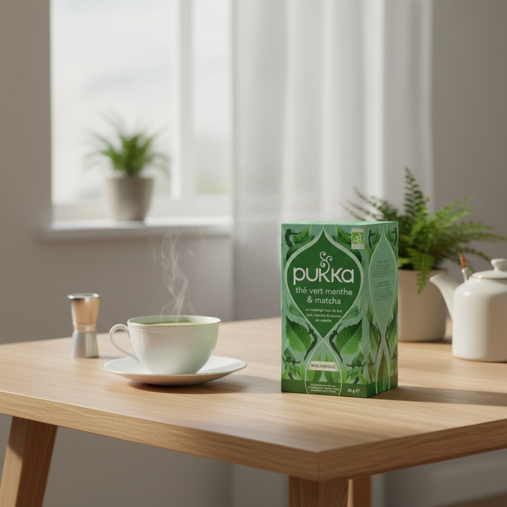 PUKKA Thé vert menthe & matcha - 20 sachets