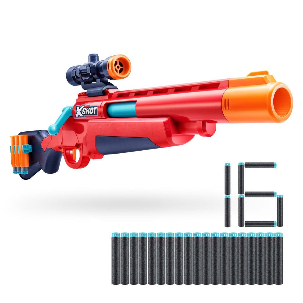 X-Shot Excel fusil à pompe à action manuelle + 16 fléchettes