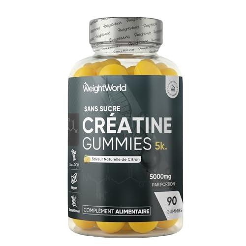WeightWorld Gommes à la créatine 5000 mg 90 gommes