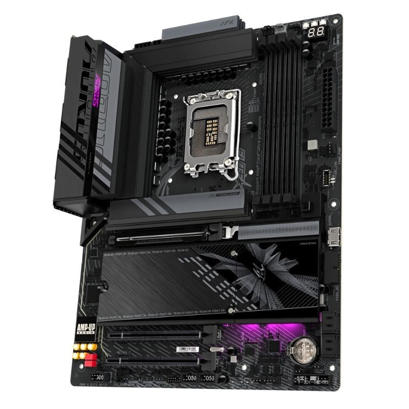 GIGABYTE Z890 AORUS Elite WIFI7 Motherboard - Prend en charge des processeurs Intel Core Ultra (Série 2), VRM 16+1+2 phases, jusqu'à 8800 MHz DDR5 (OC), 1x PCIe 5.0 + 3x PCIe 4.0