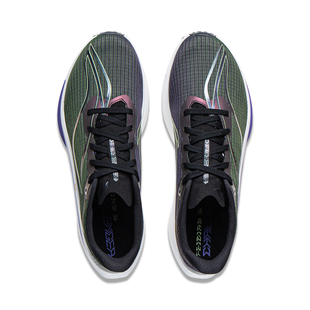 EU44 1/3 LI-NING Fly Electric 6 CHALLENGER Chaussures de course de vitesse pour hommes marathon sport et plein air - Noir