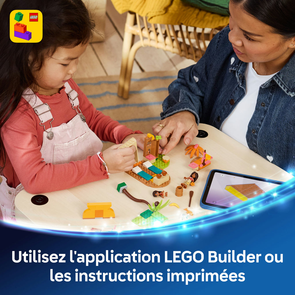 LEGO Disney Moana Ensemble de Construction Maison de Village et Canot 43282