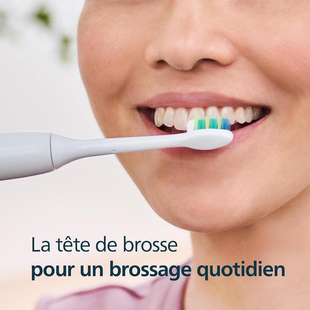 Philips Sonicare InterCare HX9004/87 - Lot de 4 Têtes de Brosse à Dents Électrique - Nettoyage Interdentaire - Blanc