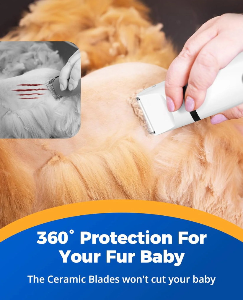ONEISALL Tondeuse sans fil multifonction pour chiens et chats N12
