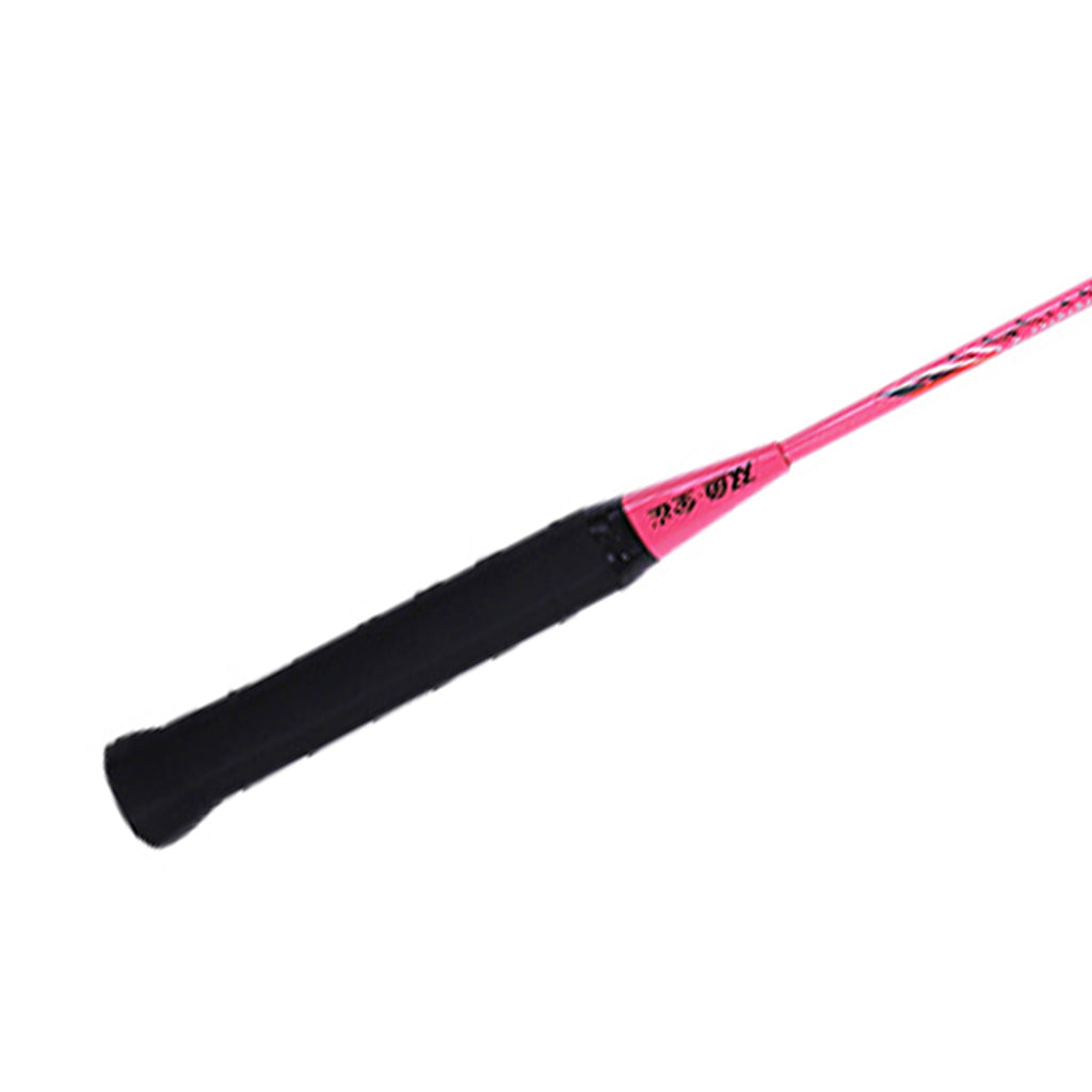 Double Fish JinQue Raquettes de badminton légères et durables Set de doubles Rose 1309 avec housse, 2 raquettes, volants non inclus