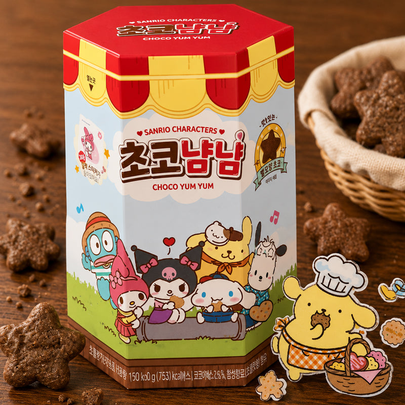 MEASTY Biscuits Yumyum au chocolat personnages Sanrio 25 g