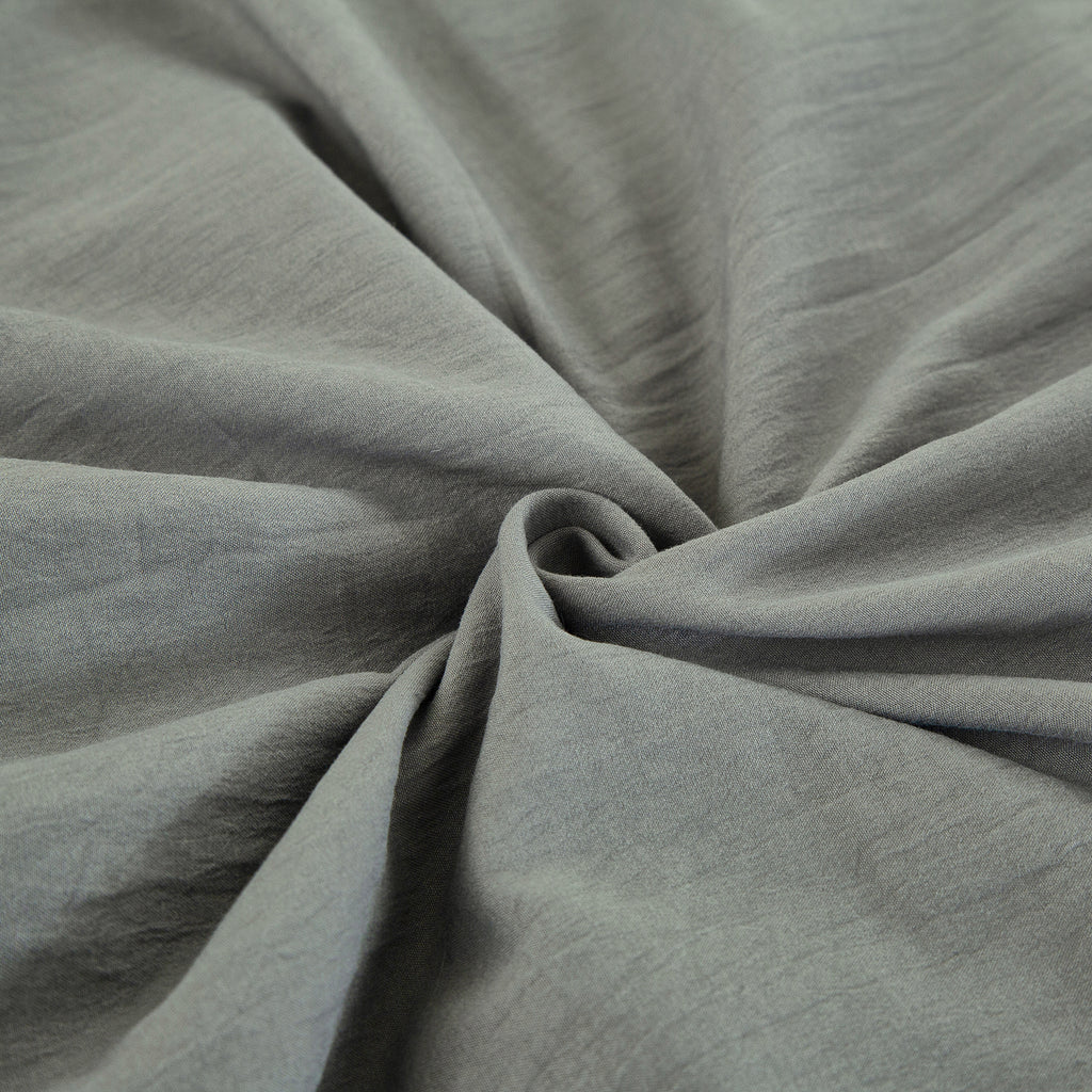 Parure de lit en coton imité lavé, gris foncé, avec taie d’oreiller, 140 x 200 cm + 65 x 65 cm x 1