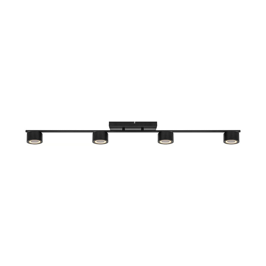 Spoterie CLYDE 4 Rail - LED intégrée métal noir - blanc chaud 2700k IP20 - Nordlux, Intérieur
