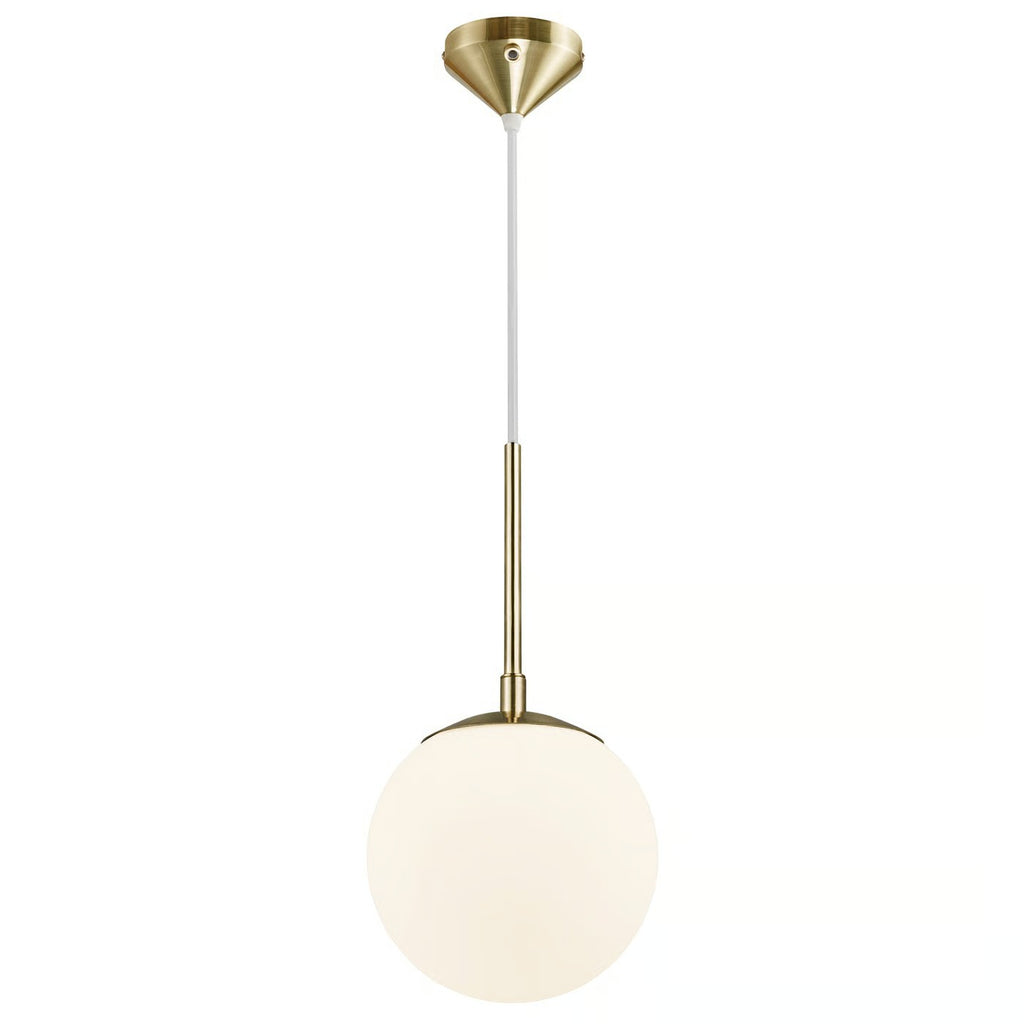 Suspension GRANT 15 verre et métal laiton IP20 E14 - Nordlux, Intérieur
