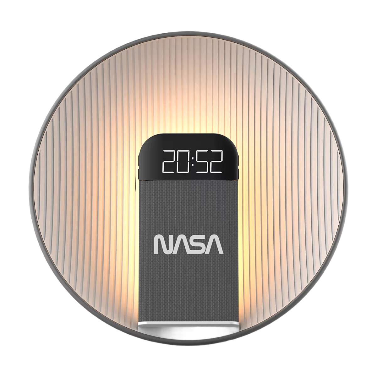 Enceinte bluetooth, réveil, lumière et chargeur smartphone à induction NASA